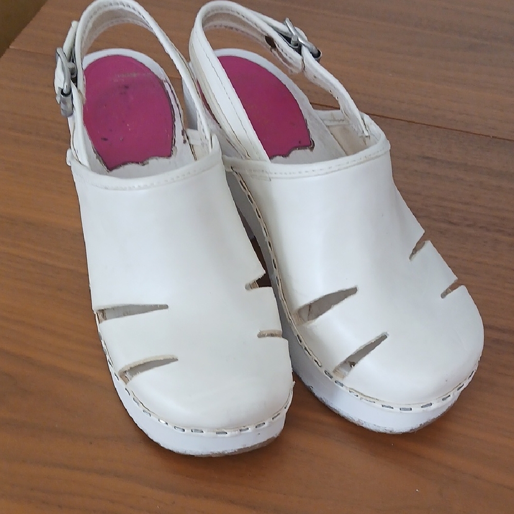 Swedish Hasbeens Baskemolla Slingback Clogs 36 - Picture 2 of 12